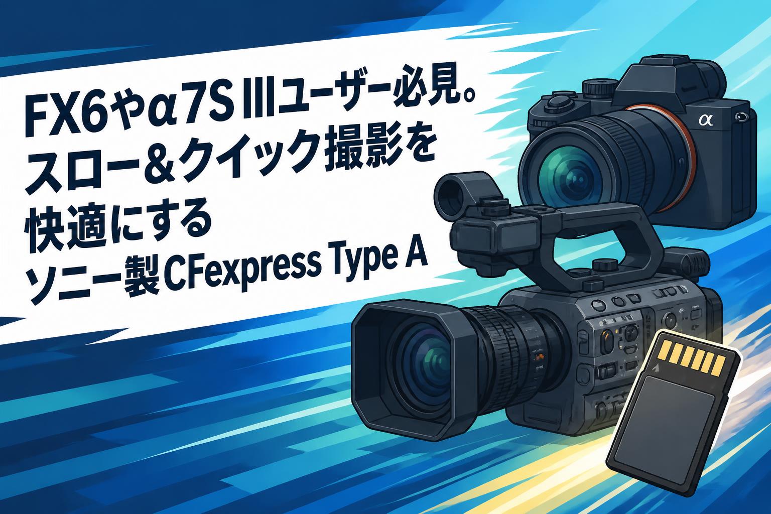 FX6やα7S IIIユーザー必見。スロー＆クイック撮影を快適にするソニー製CFexpress Type A