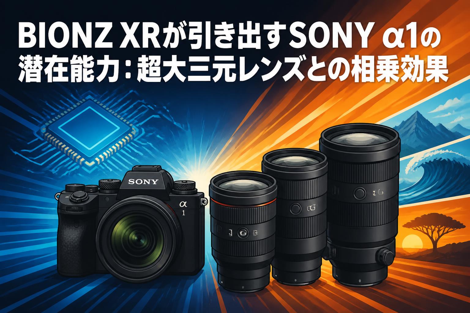 BIONZ XRが引き出すSONY α1の潜在能力：超大三元レンズとの相乗効果