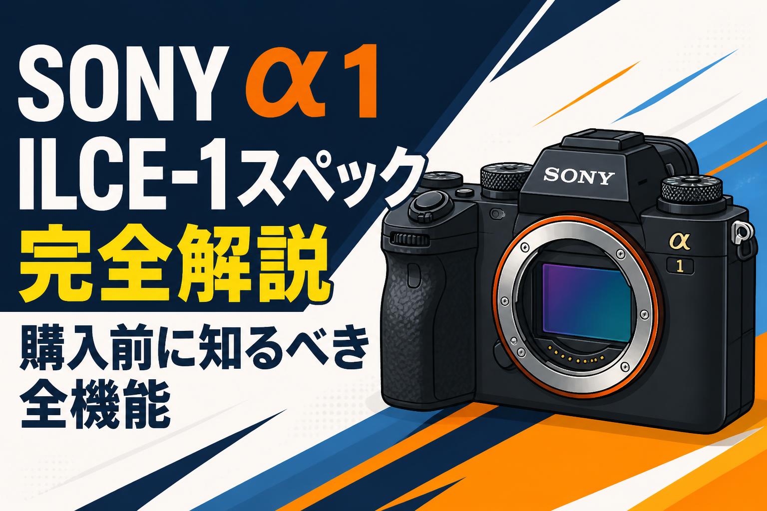 SONY α1 ILCE-1スペック完全解説 購入前に知るべき全機能