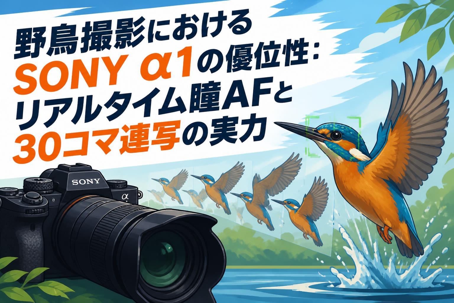野鳥撮影におけるSONY α1の優位性：リアルタイム瞳AFと30コマ連写の実力