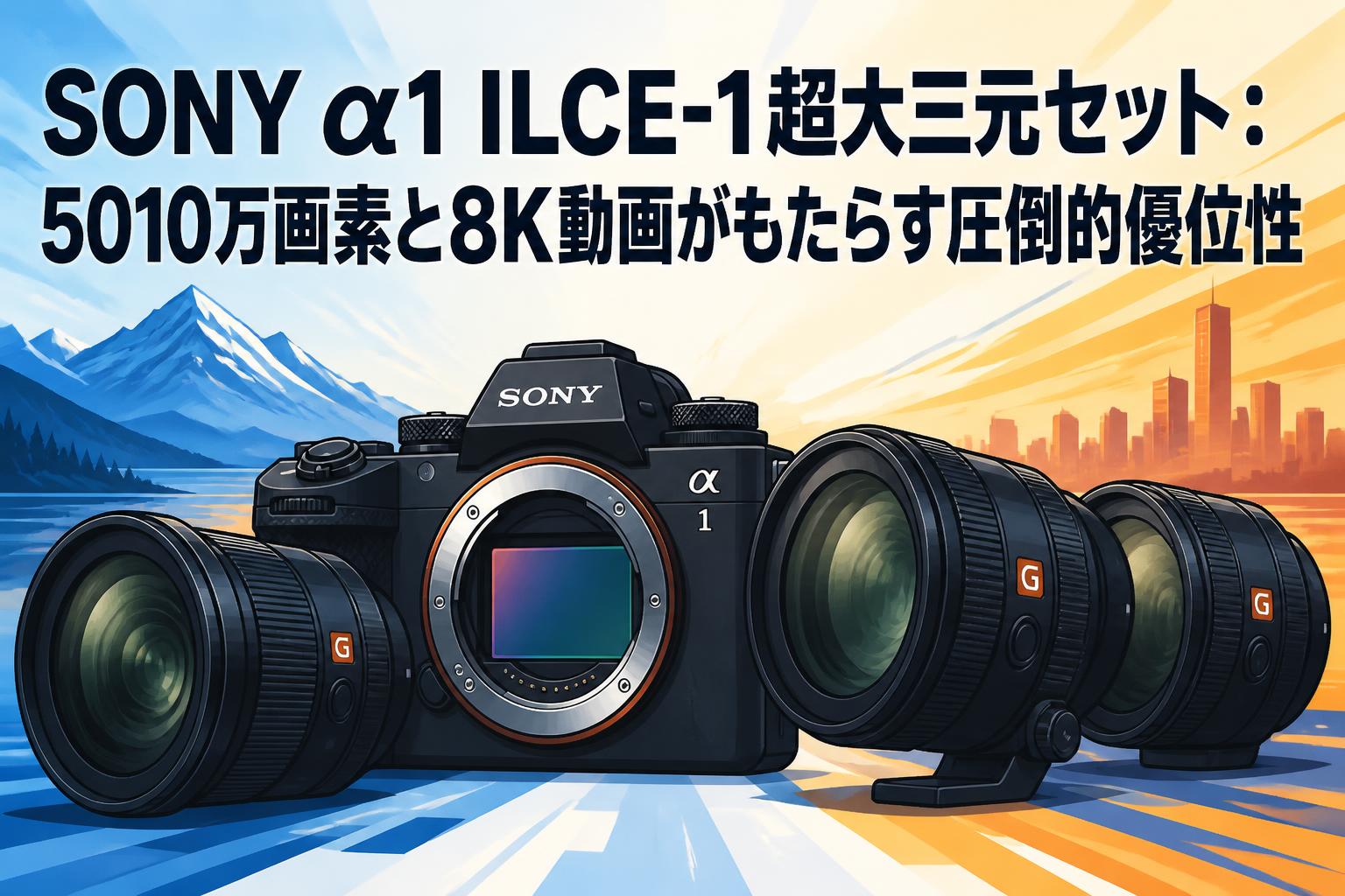SONY α1 ILCE-1超大三元セット：5010万画素と8K動画がもたらす圧倒的優位性