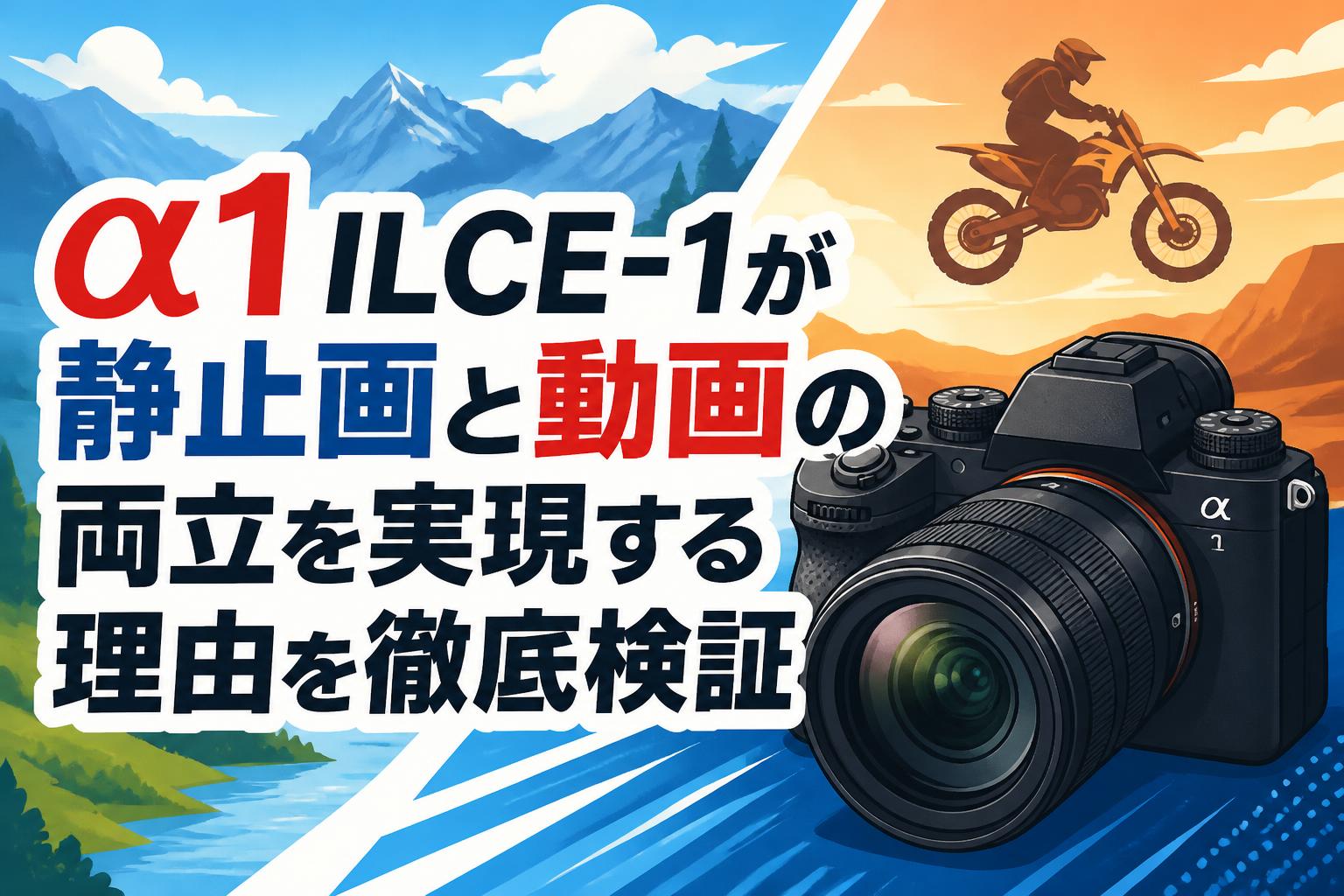 α1 ILCE-1が静止画と動画の両立を実現する理由を徹底検証