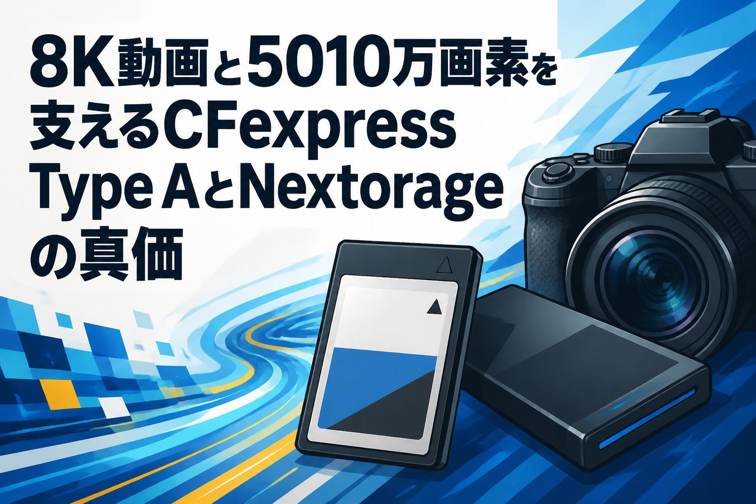 8K動画と5010万画素を支えるCFexpress Type AとNextorageの真価