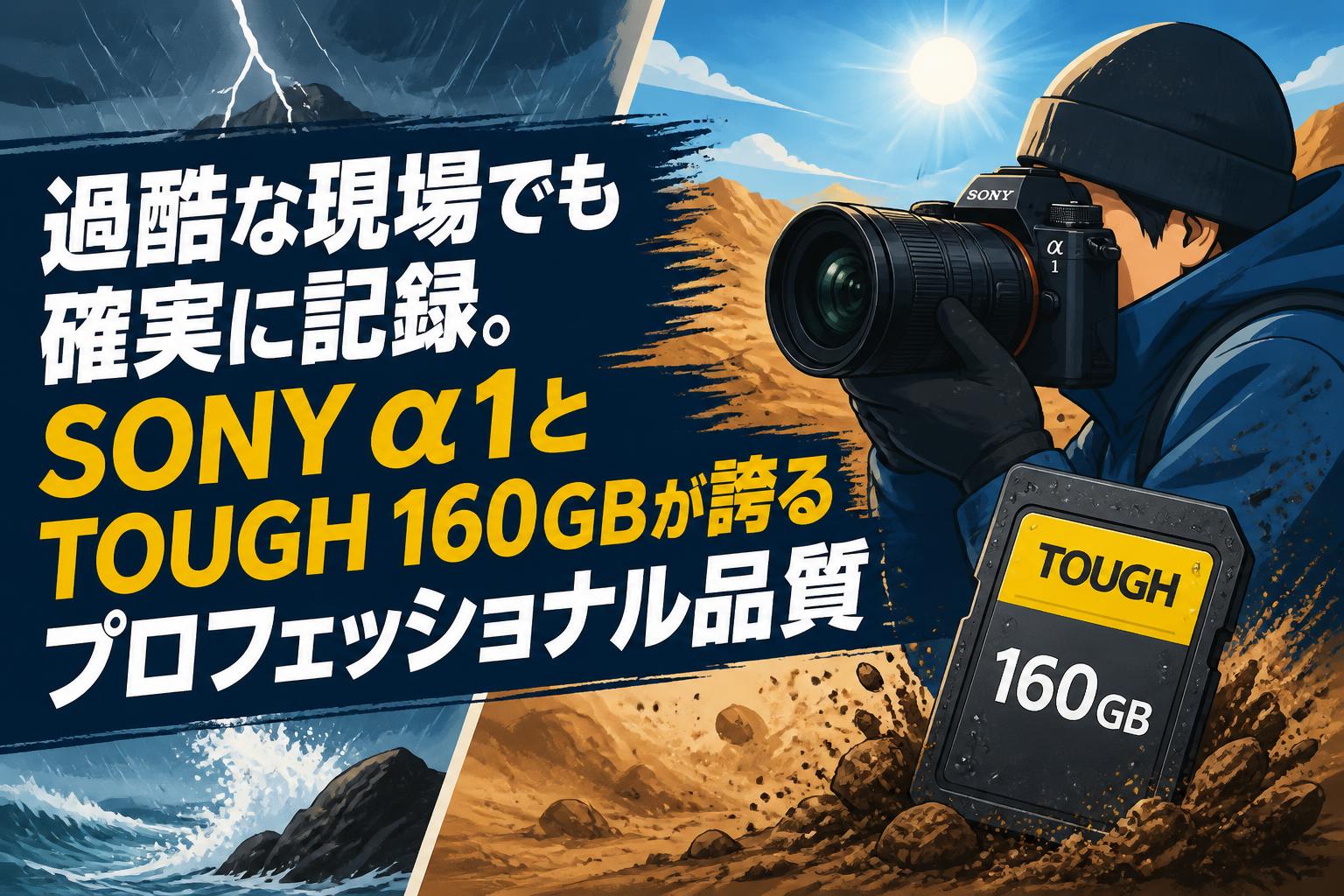 過酷な現場でも確実に記録。SONY α1とTOUGH 160GBが誇るプロフェッショナル品質