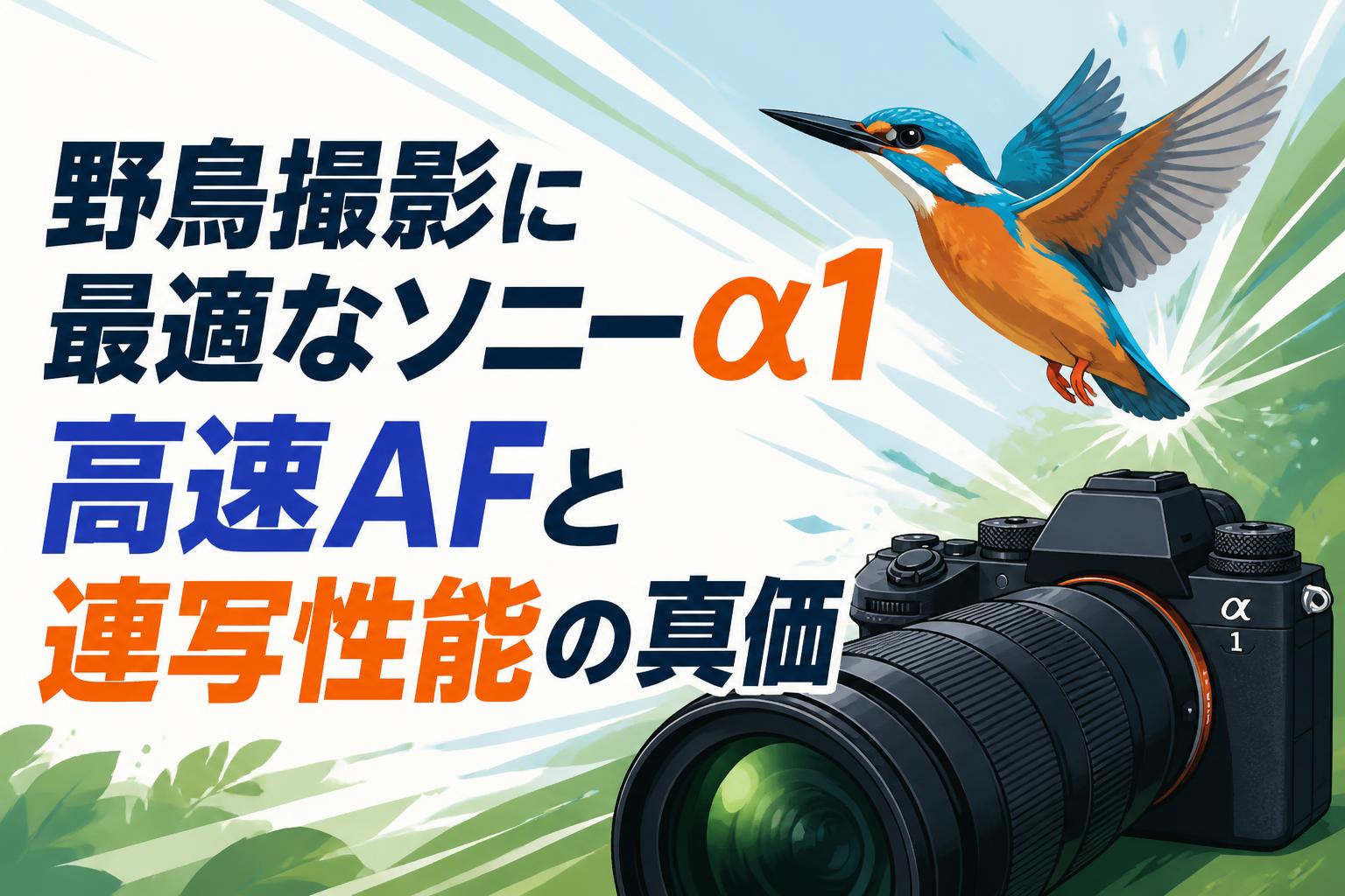 野鳥撮影に最適なソニー α1 高速AFと連写性能の真価