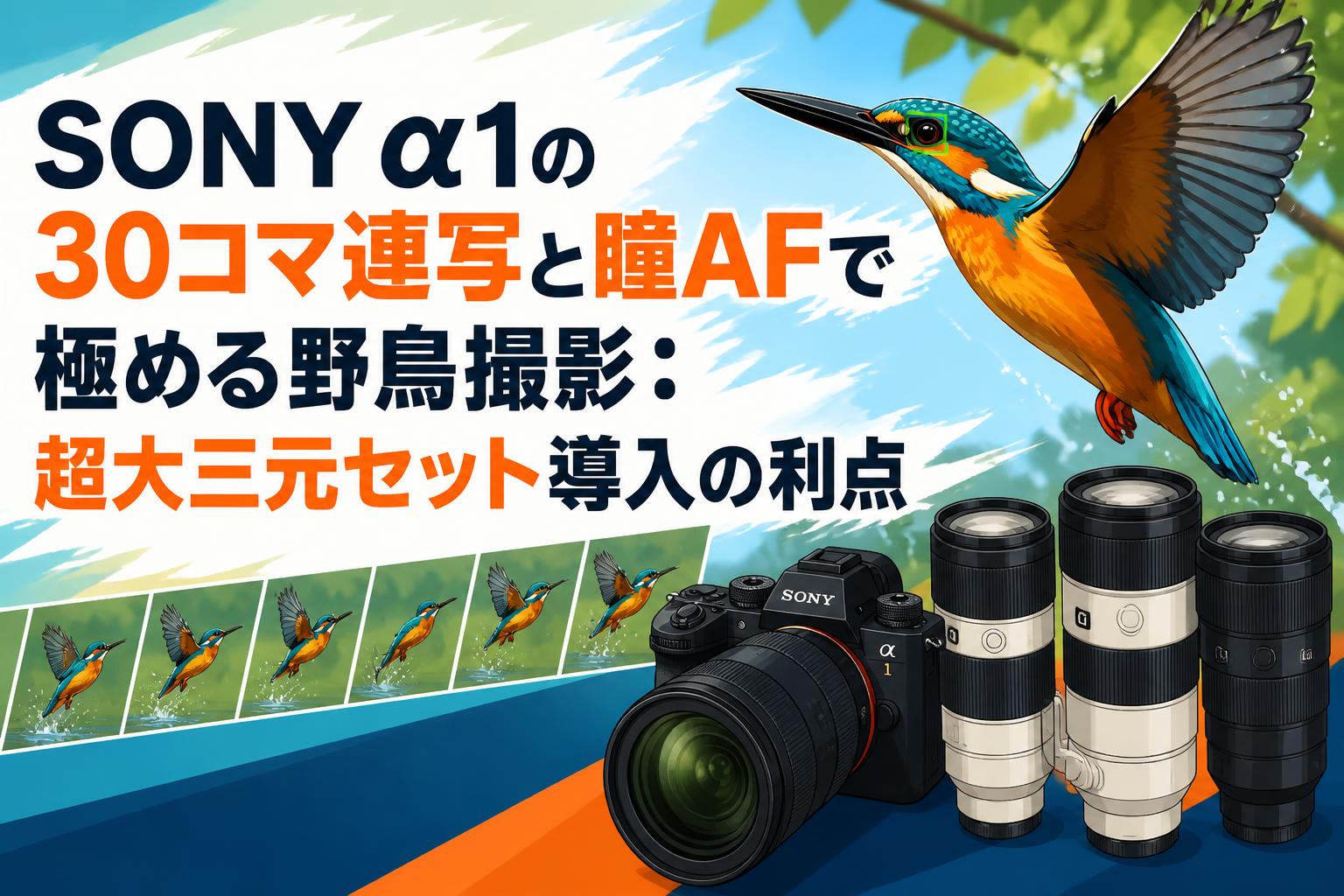 SONY α1の30コマ連写と瞳AFで極める野鳥撮影：超大三元セット導入の利点