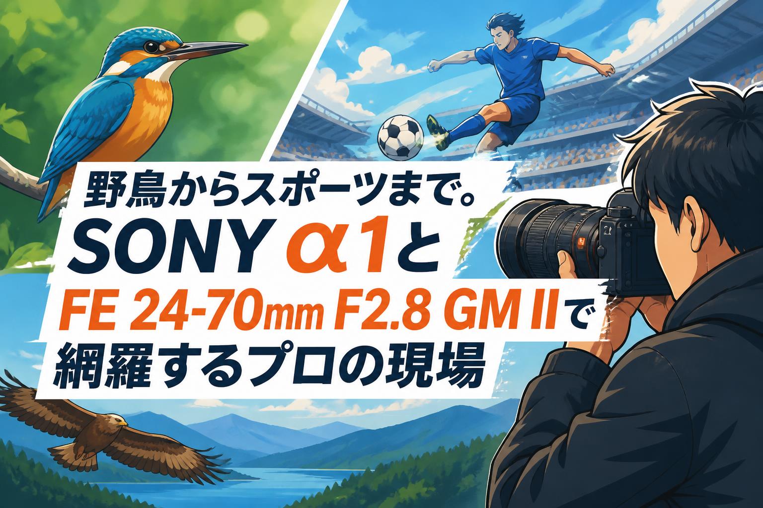 野鳥からスポーツまで。SONY α1とFE 24-70mm F2.8 GM IIで網羅するプロの現場
