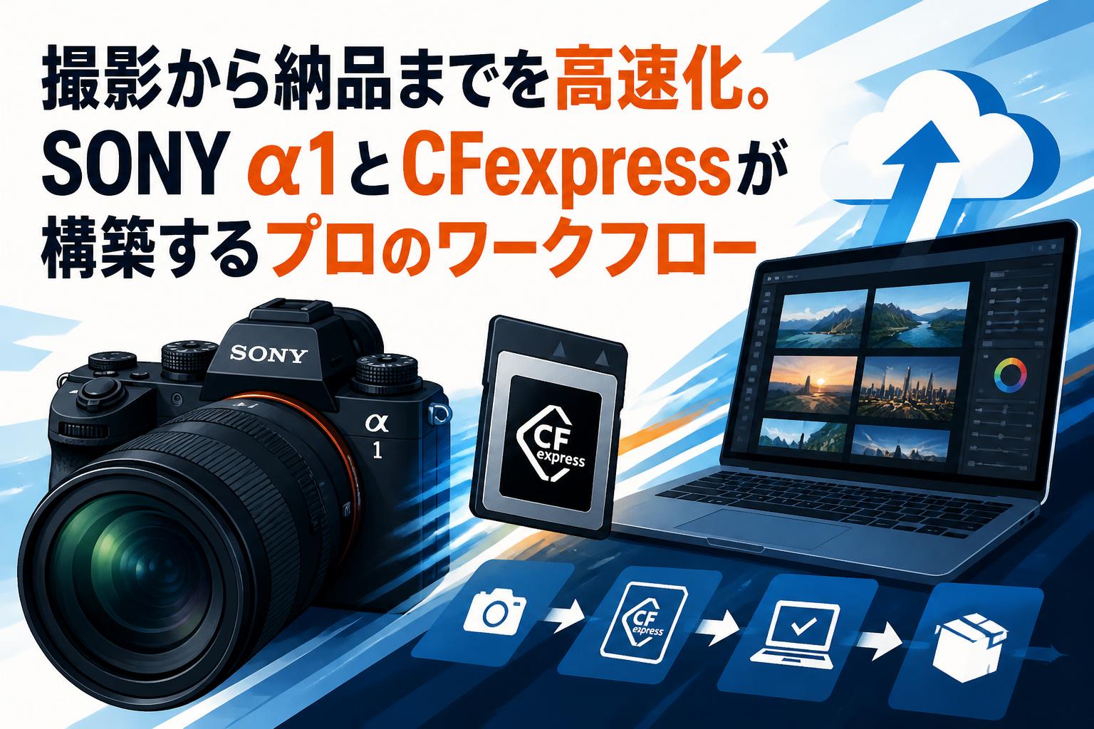 撮影から納品までを高速化。SONY α1とCFexpressが構築するプロのワークフロー