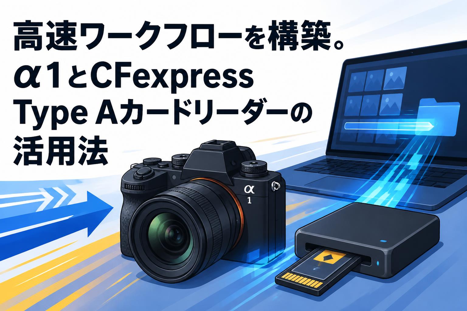 高速ワークフローを構築。α1とCFexpress Type Aカードリーダーの活用法