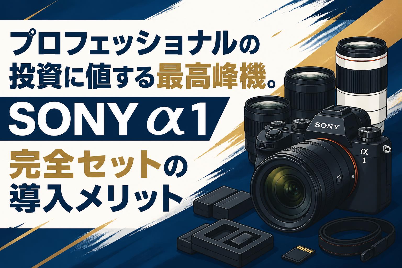 プロフェッショナルの投資に値する最高峰機。SONY α1完全セットの導入メリット