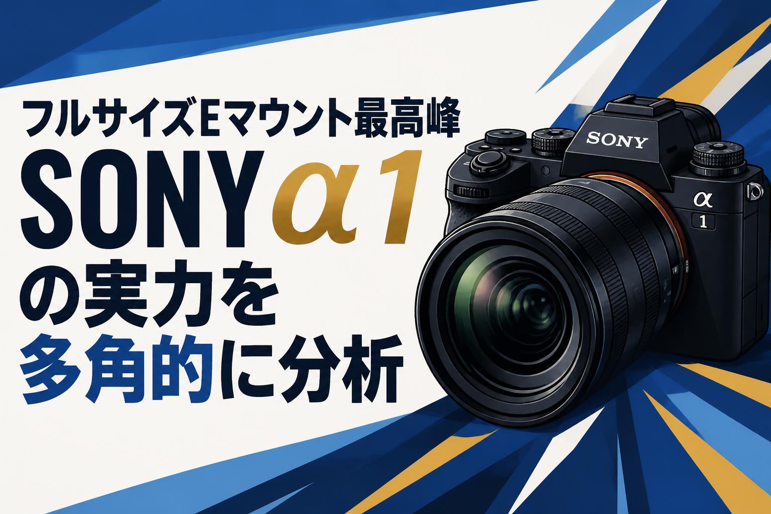 フルサイズEマウント最高峰 SONY α1の実力を多角的に分析