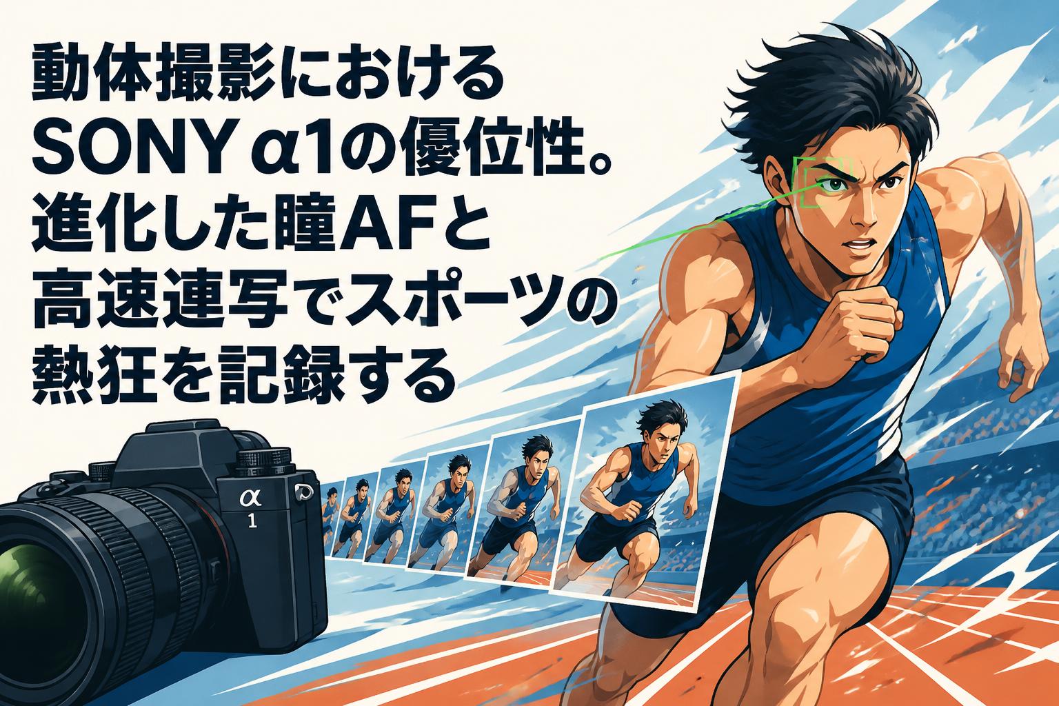 動体撮影におけるSONY α1の優位性。進化した瞳AFと高速連写でスポーツの熱狂を記録する