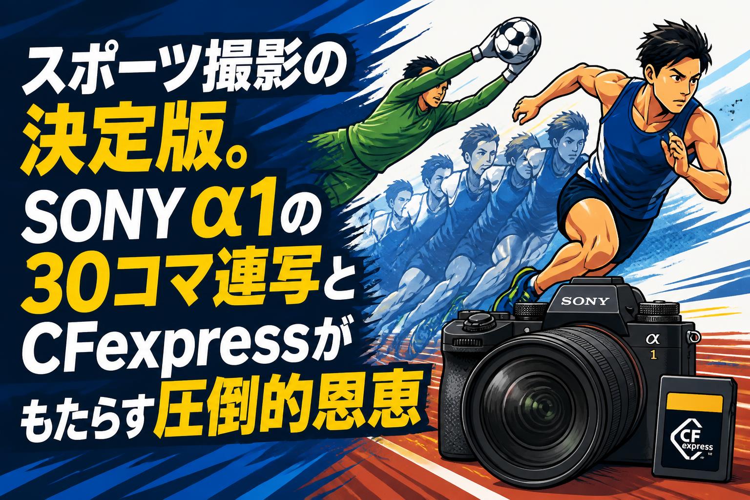 スポーツ撮影の決定版。SONY α1の30コマ連写とCFexpressがもたらす圧倒的恩恵