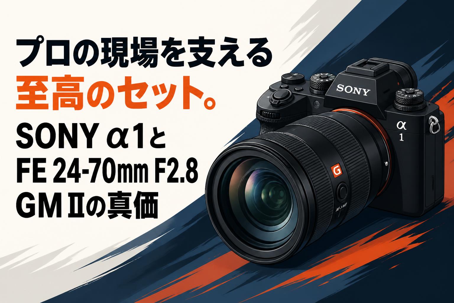 プロの現場を支える至高のセット。SONY α1とFE 24-70mm F2.8 GM IIの真価