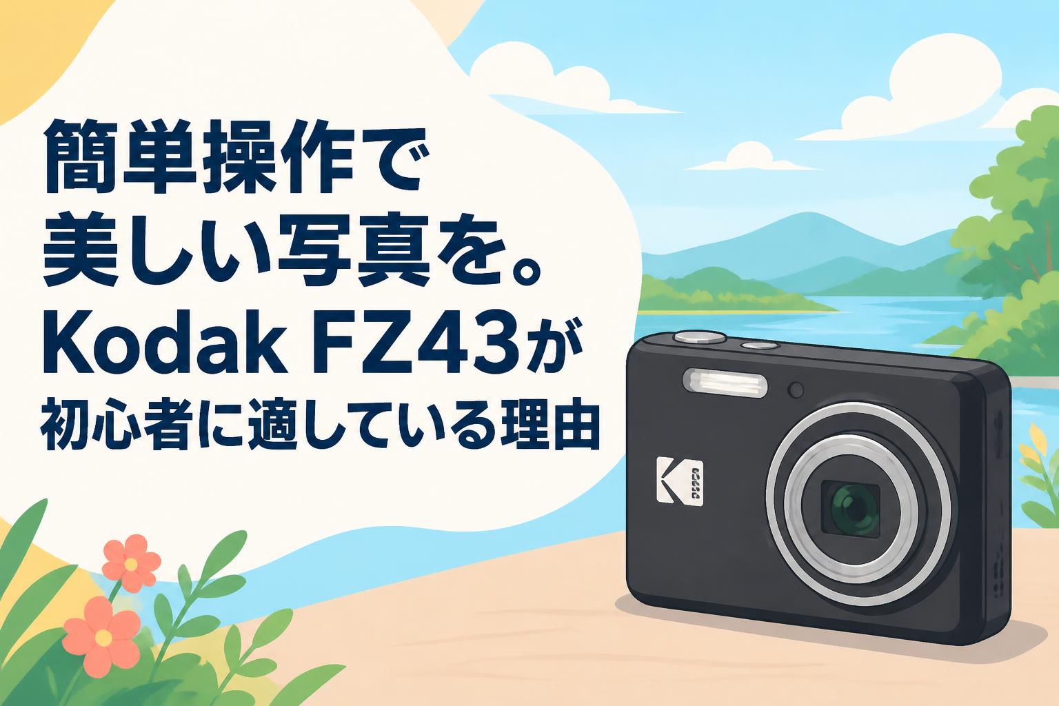 簡単操作で美しい写真を。Kodak FZ43が初心者に適している理由