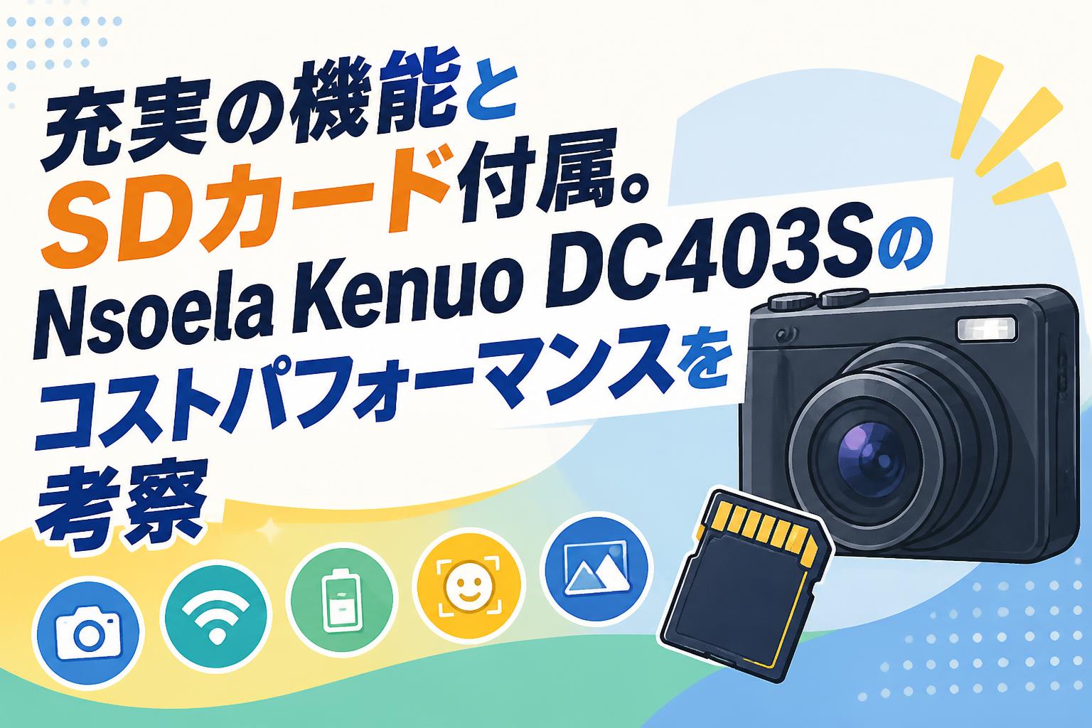 充実の機能とSDカード付属。Nsoela Kenuo DC403Sのコストパフォーマンスを考察