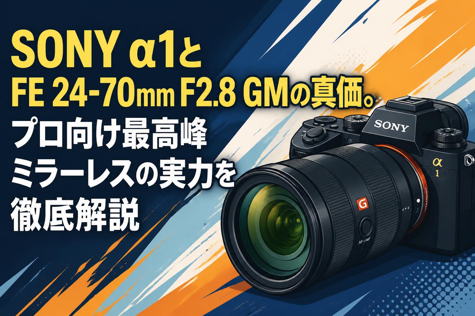 SONY α1とFE 24-70mm F2.8 GMの真価。プロ向け最高峰ミラーレスの実力を徹底解説
