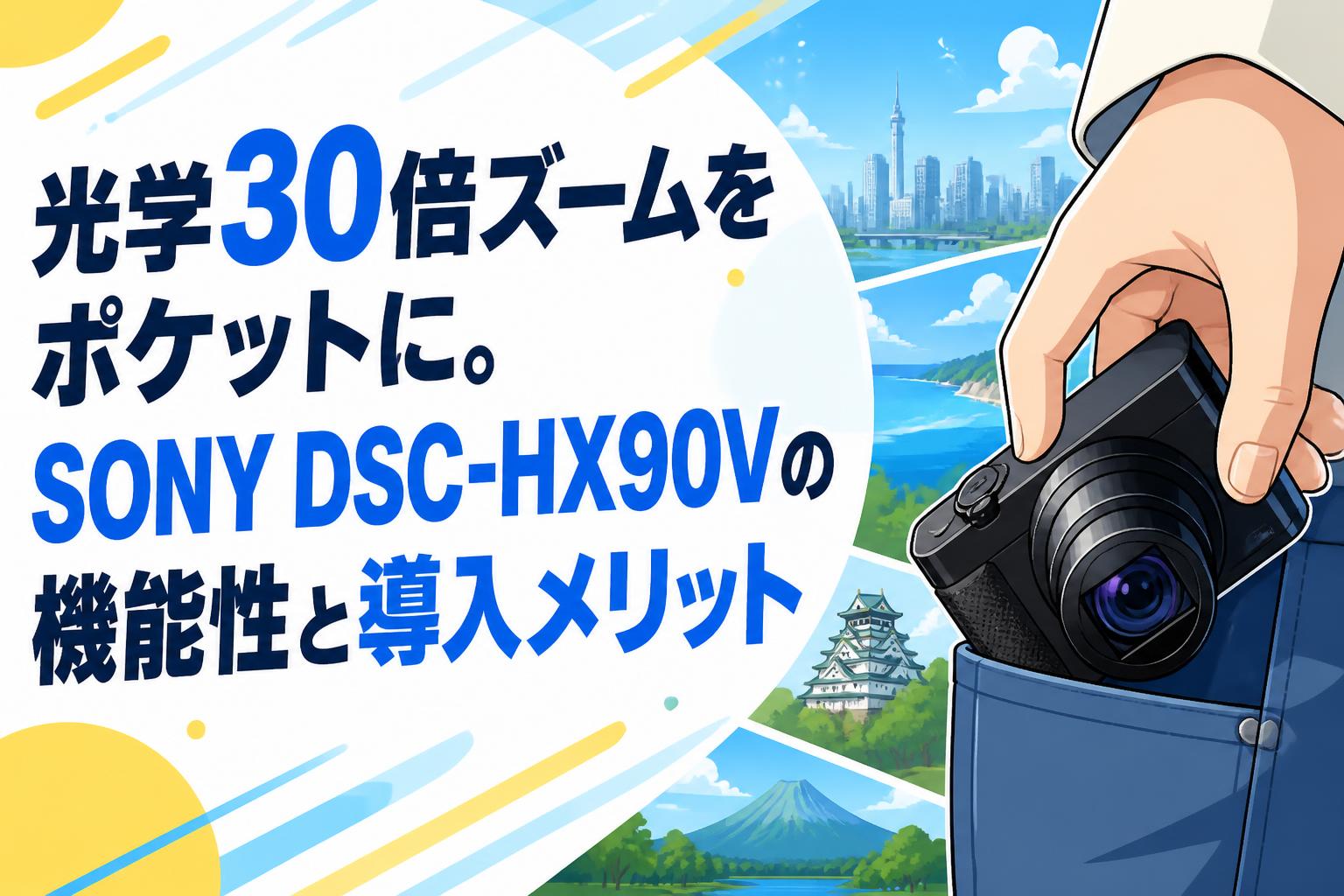 光学30倍ズームをポケットに。SONY DSC-HX90Vの機能性と導入メリット