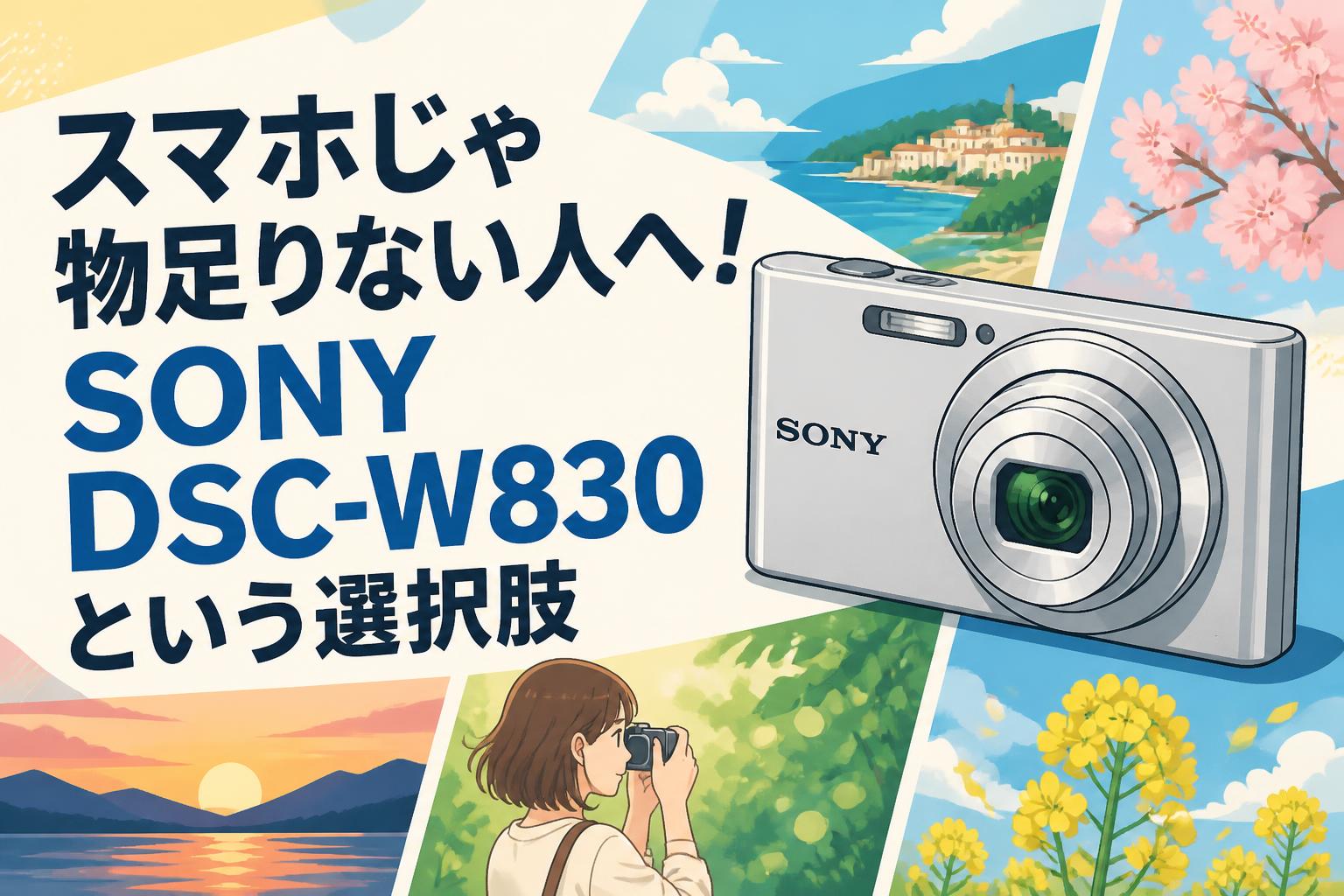 スマホじゃ物足りない人へ！SONY DSC-W830という選択肢