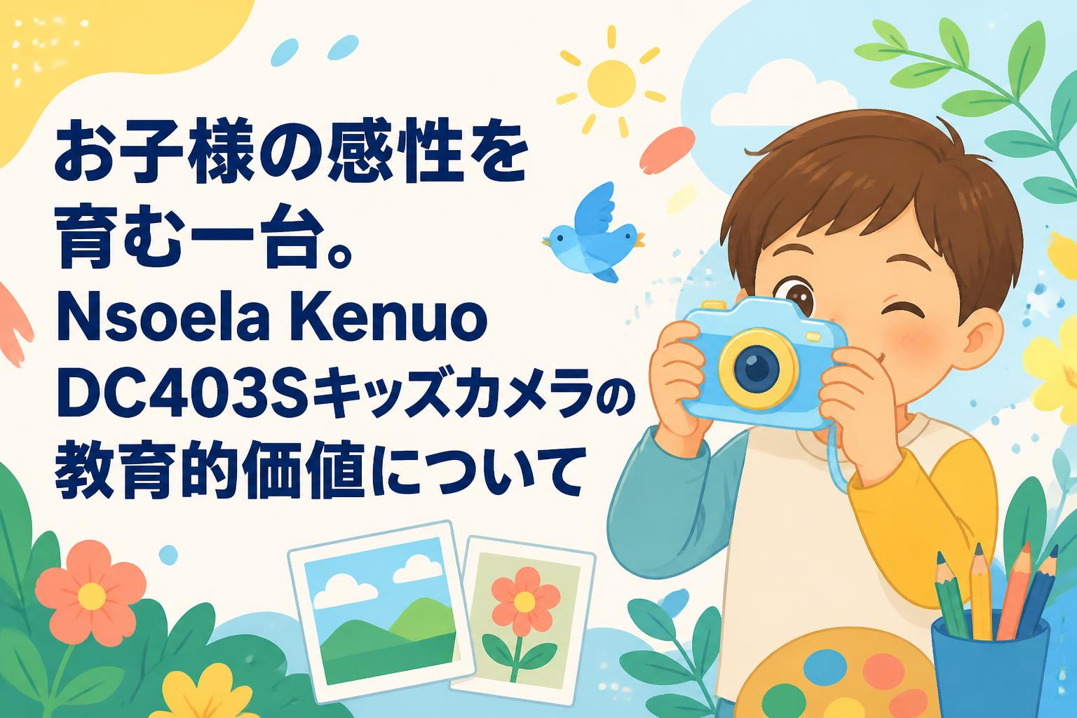 お子様の感性を育む一台。Nsoela Kenuo DC403Sキッズカメラの教育的価値について