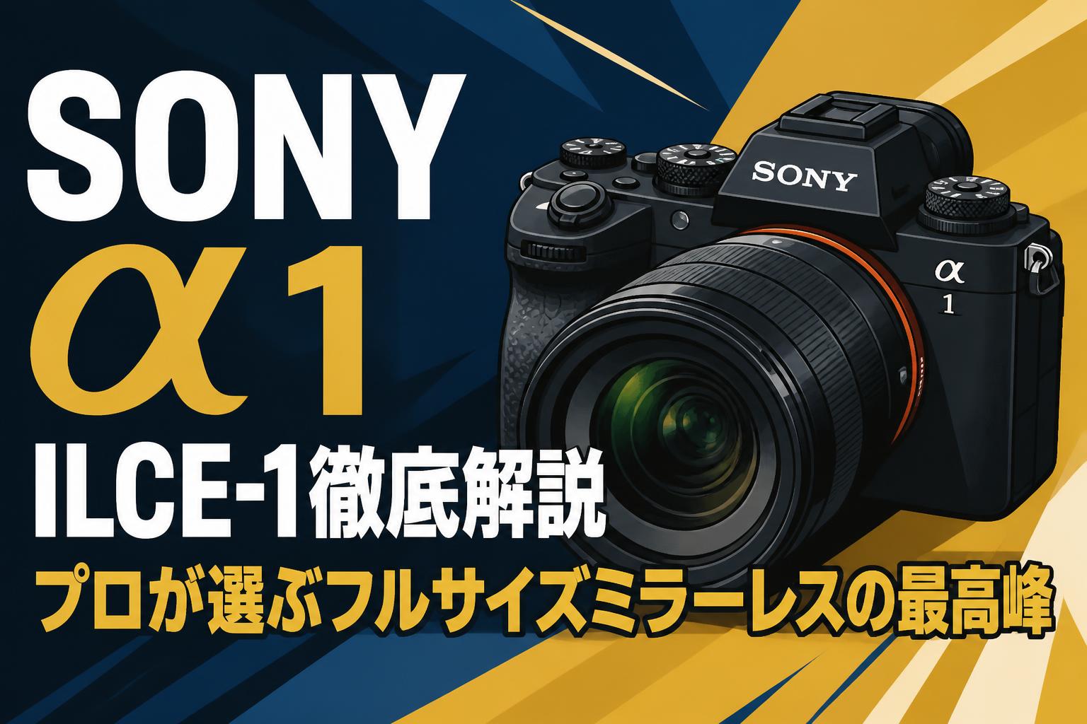 SONY α1 ILCE-1徹底解説 プロが選ぶフルサイズミラーレスの最高峰