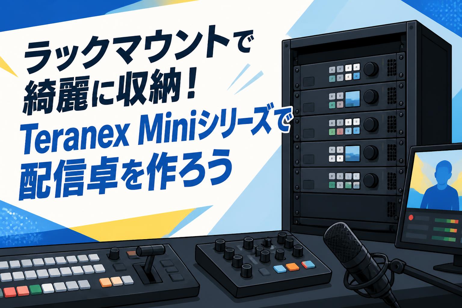 ラックマウントで綺麗に収納！Teranex Miniシリーズで配信卓を作ろう