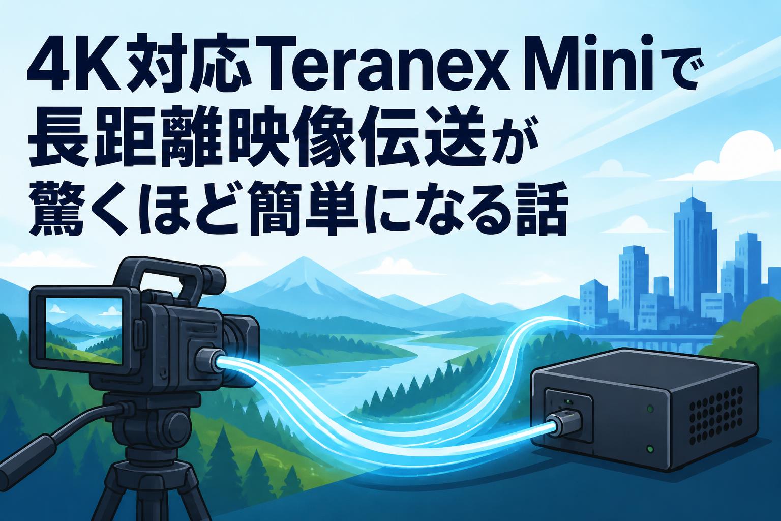 4K対応Teranex Miniで長距離映像伝送が驚くほど簡単になる話