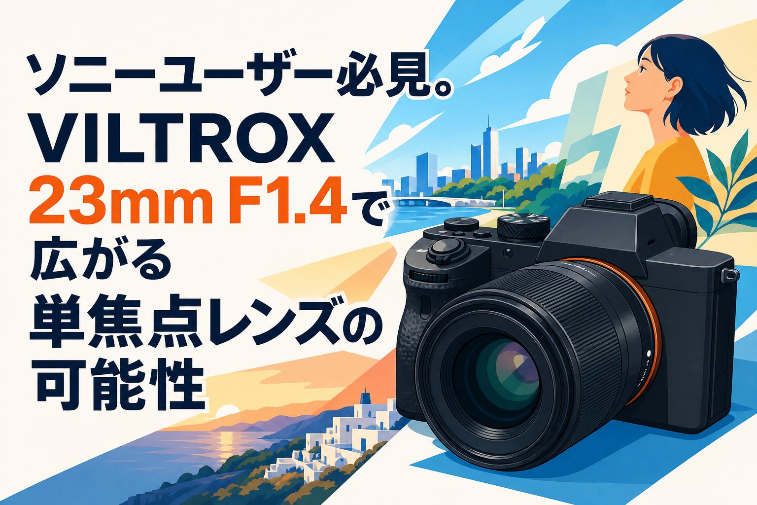 ソニーユーザー必見。VILTROX 23mm F1.4で広がる単焦点レンズの可能性
