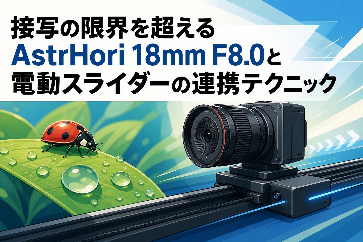 接写の限界を超えるAstrHori 18mm F8.0と電動スライダーの連携テクニック