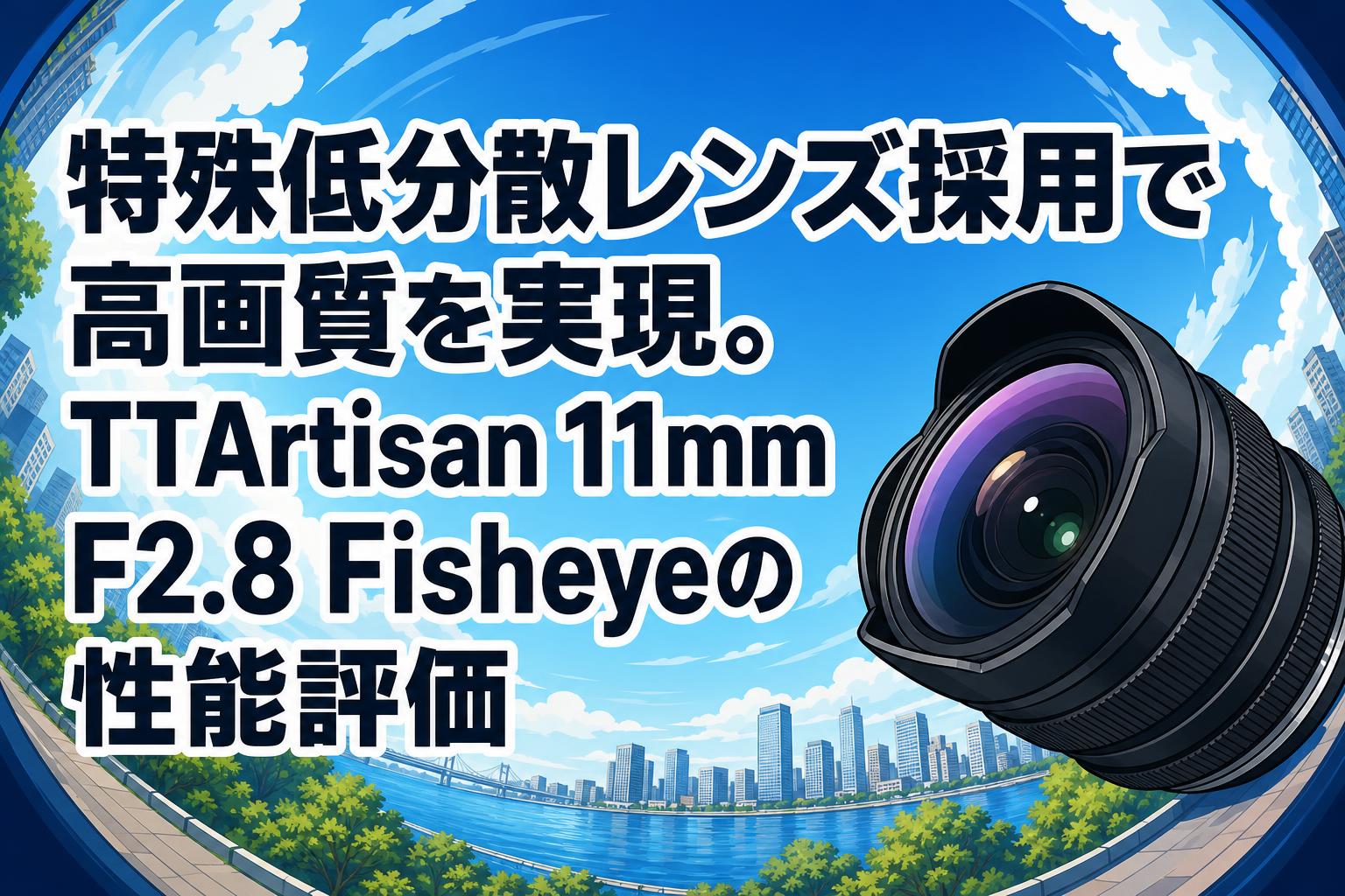 特殊低分散レンズ採用で高画質を実現。TTArtisan 11mm F2.8 Fisheyeの性能評価