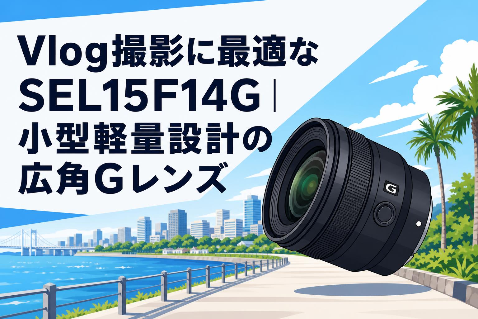 Vlog撮影に最適なSEL15F14G｜小型軽量設計の広角Gレンズ