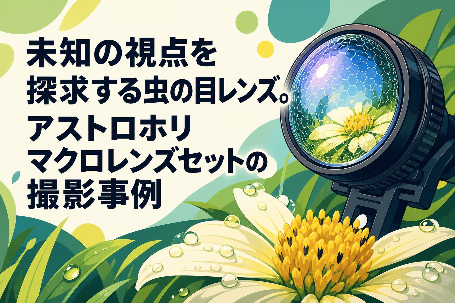未知の視点を探求する虫の目レンズ。アストロホリマクロレンズセットの撮影事例