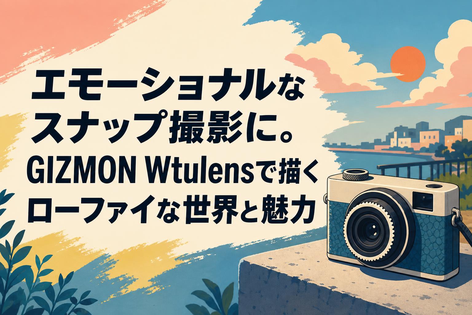 エモーショナルなスナップ撮影に。GIZMON Wtulensで描くローファイな世界と魅力