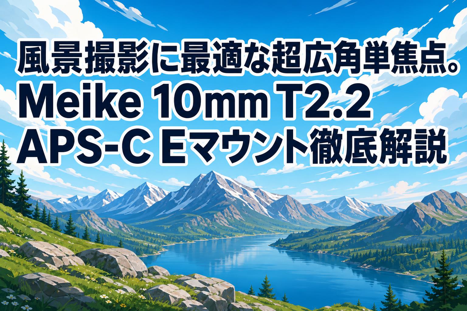 風景撮影に最適な超広角単焦点。Meike 10mm T2.2 APS-C Eマウント徹底解説