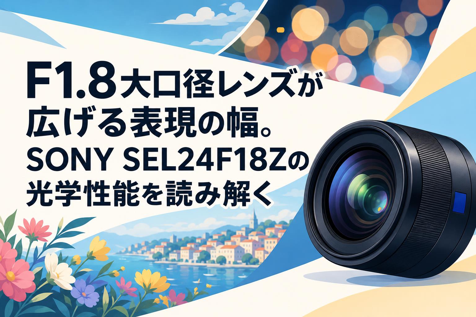 F1.8大口径レンズが広げる表現の幅。SONY SEL24F18Zの光学性能を読み解く