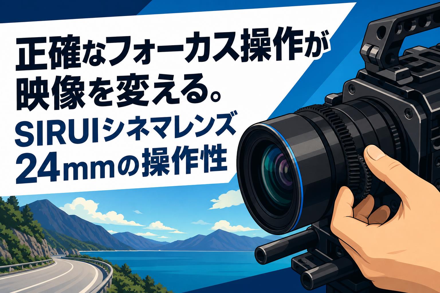 正確なフォーカス操作が映像を変える。SIRUIシネマレンズ24mmの操作性