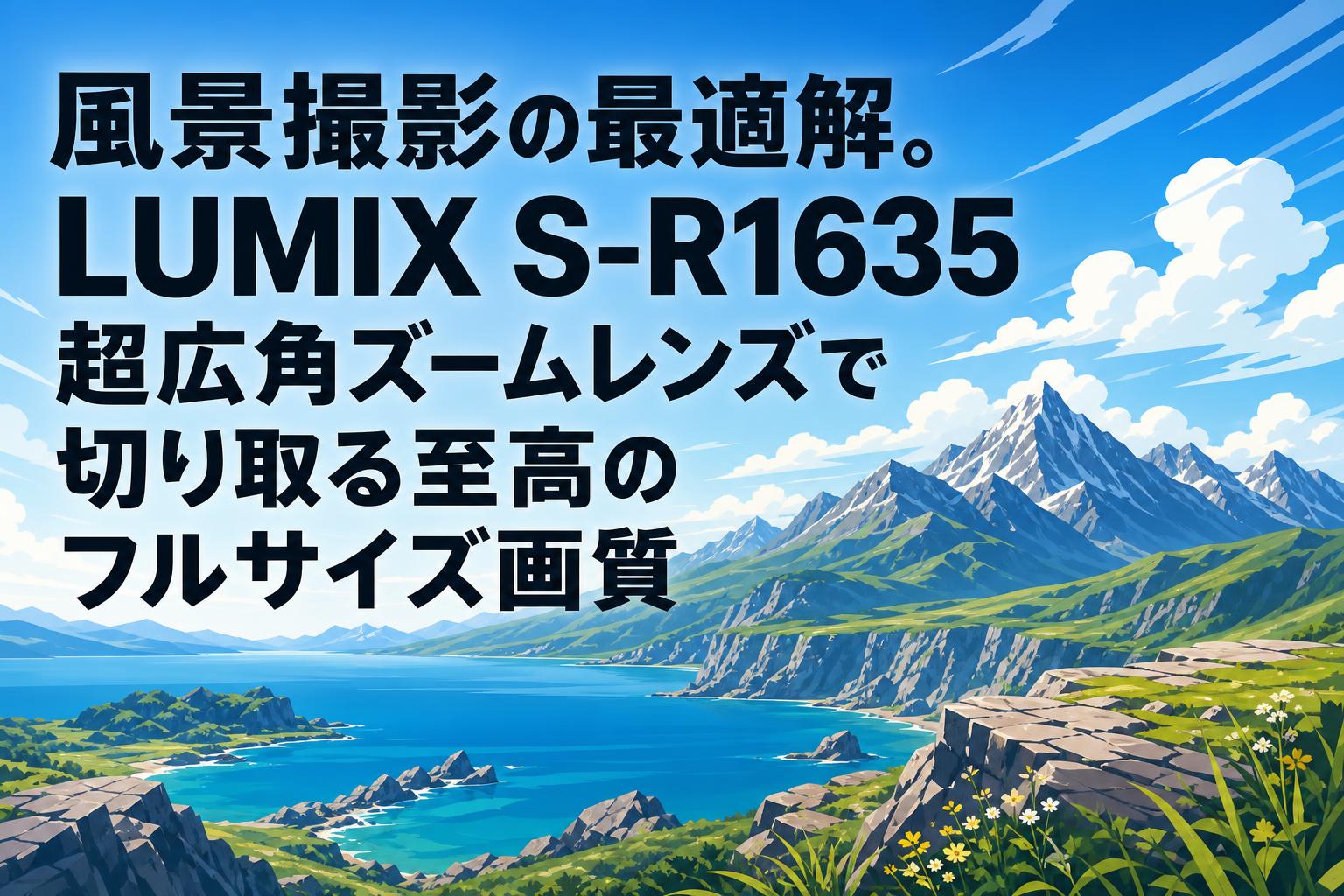 風景撮影の最適解。LUMIX S-R1635 超広角ズームレンズで切り取る至高のフルサイズ画質