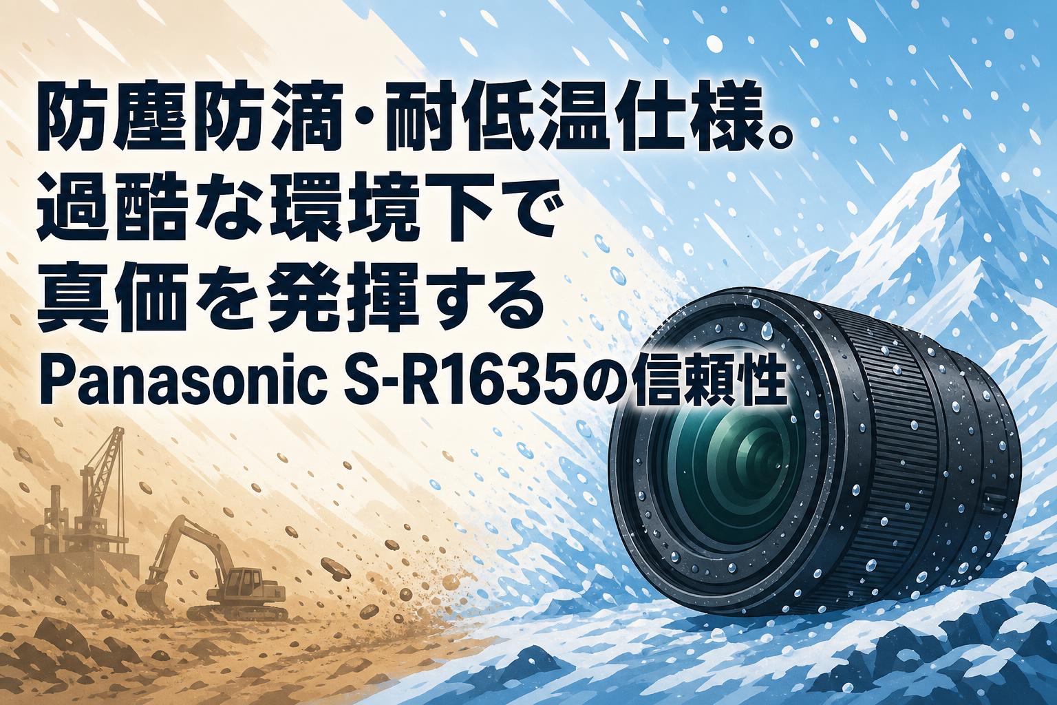 防塵防滴・耐低温仕様。過酷な環境下で真価を発揮するPanasonic S-R1635の信頼性