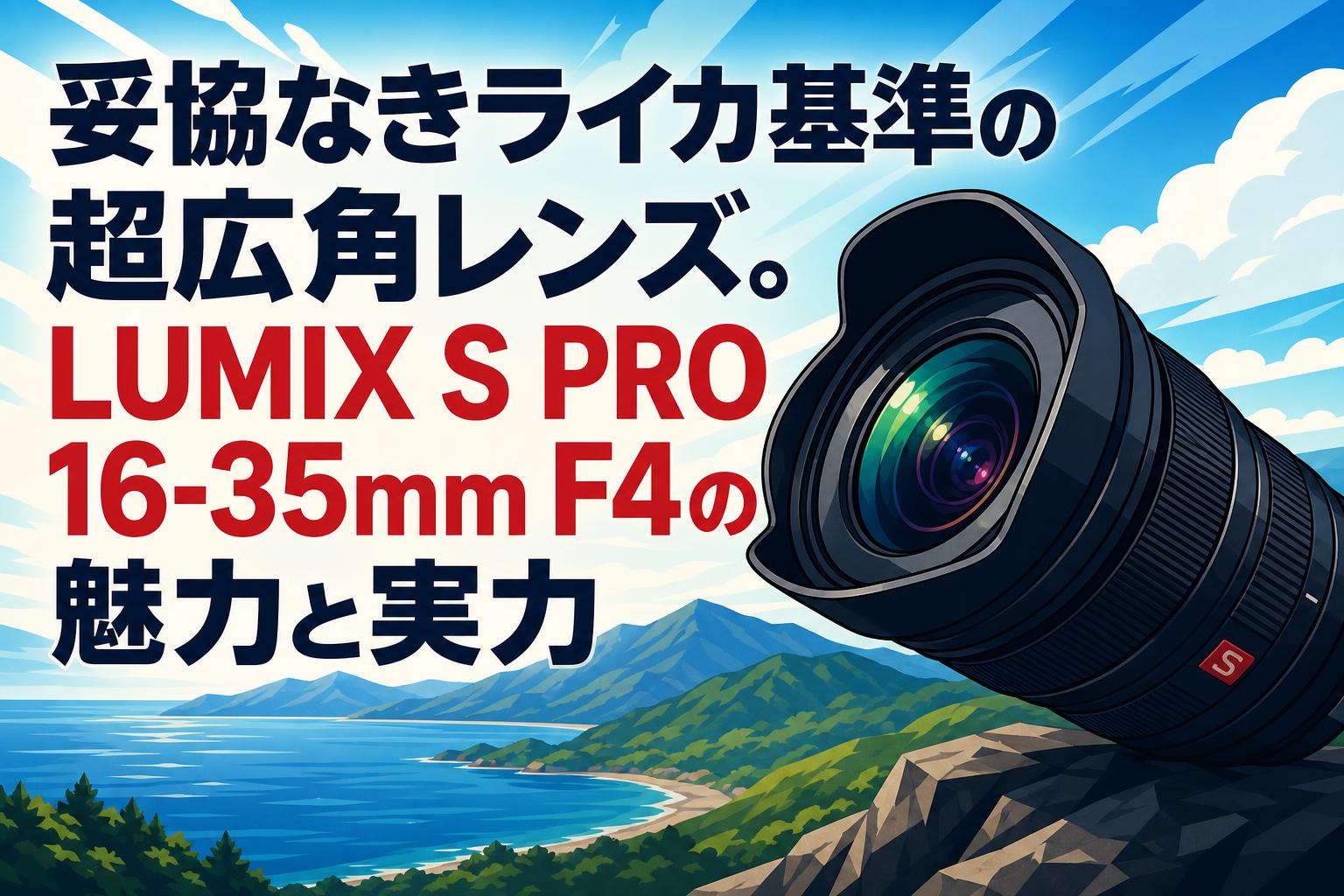 妥協なきライカ基準の超広角レンズ。LUMIX S PRO 16-35mm F4の魅力と実力