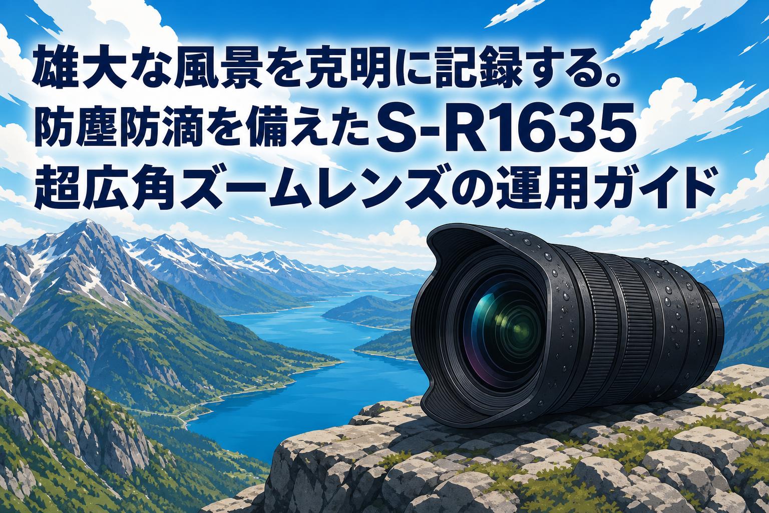 雄大な風景を克明に記録する。防塵防滴を備えたS-R1635超広角ズームレンズの運用ガイド