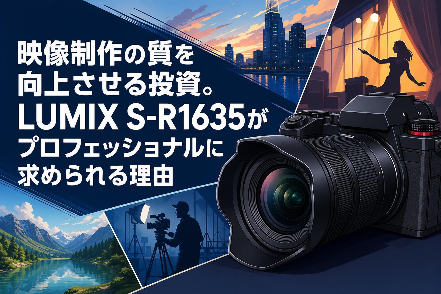 映像制作の質を向上させる投資。LUMIX S-R1635がプロフェッショナルに求められる理由