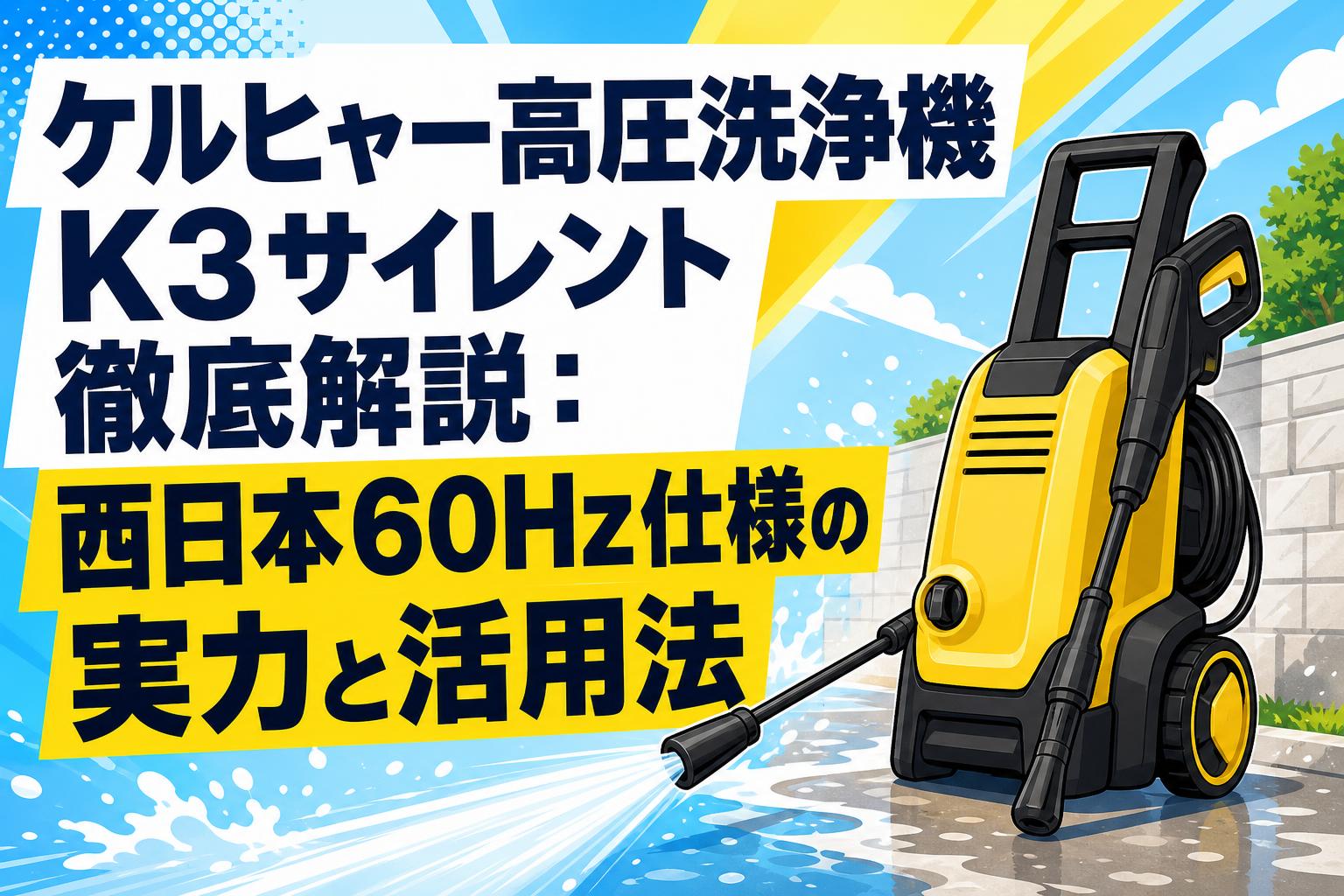 ケルヒャー高圧洗浄機K3サイレント徹底解説：西日本60Hz仕様の実力と活用法