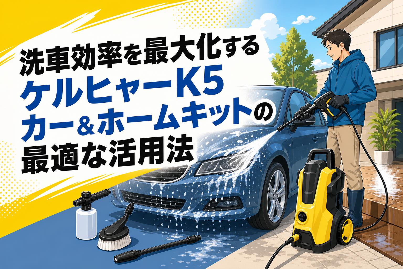 洗車効率を最大化するケルヒャーK5カー＆ホームキットの最適な活用法