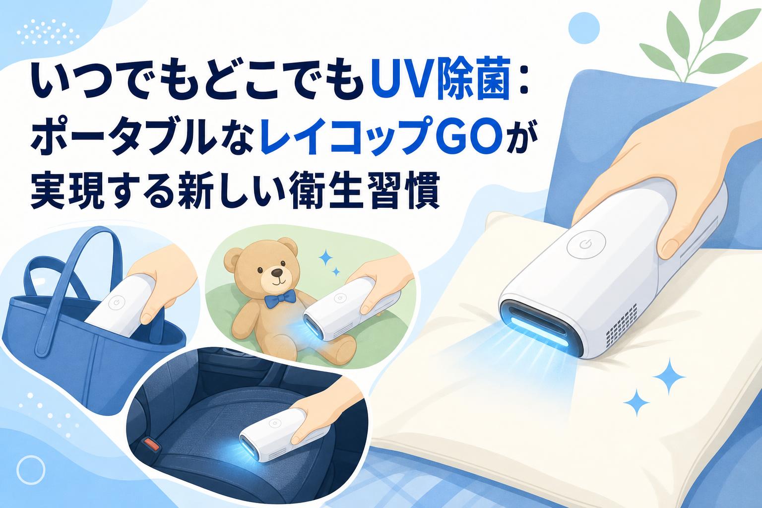 いつでもどこでもUV除菌：ポータブルなレイコップGOが実現する新しい衛生習慣