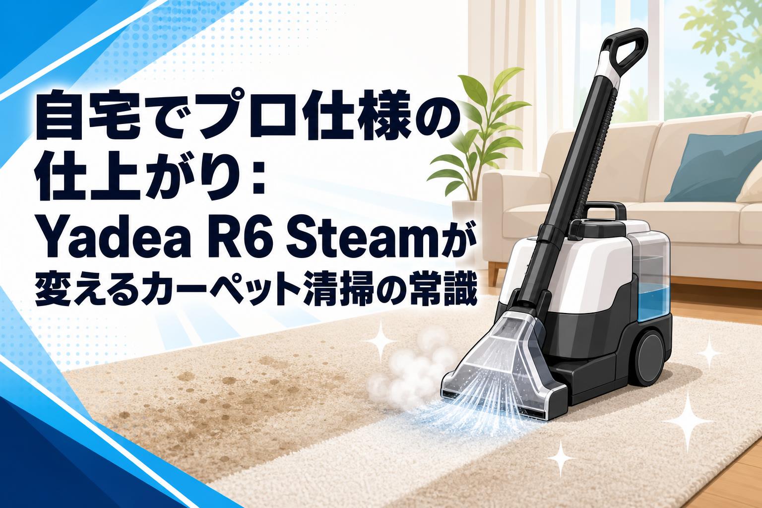 自宅でプロ仕様の仕上がり：Yadea R6 Steamが変えるカーペット清掃の常識