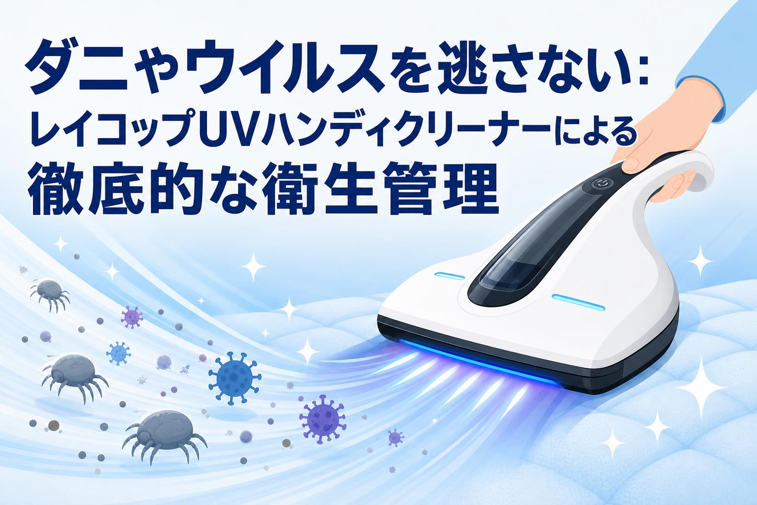 ダニやウイルスを逃さない：レイコップUVハンディクリーナーによる徹底的な衛生管理