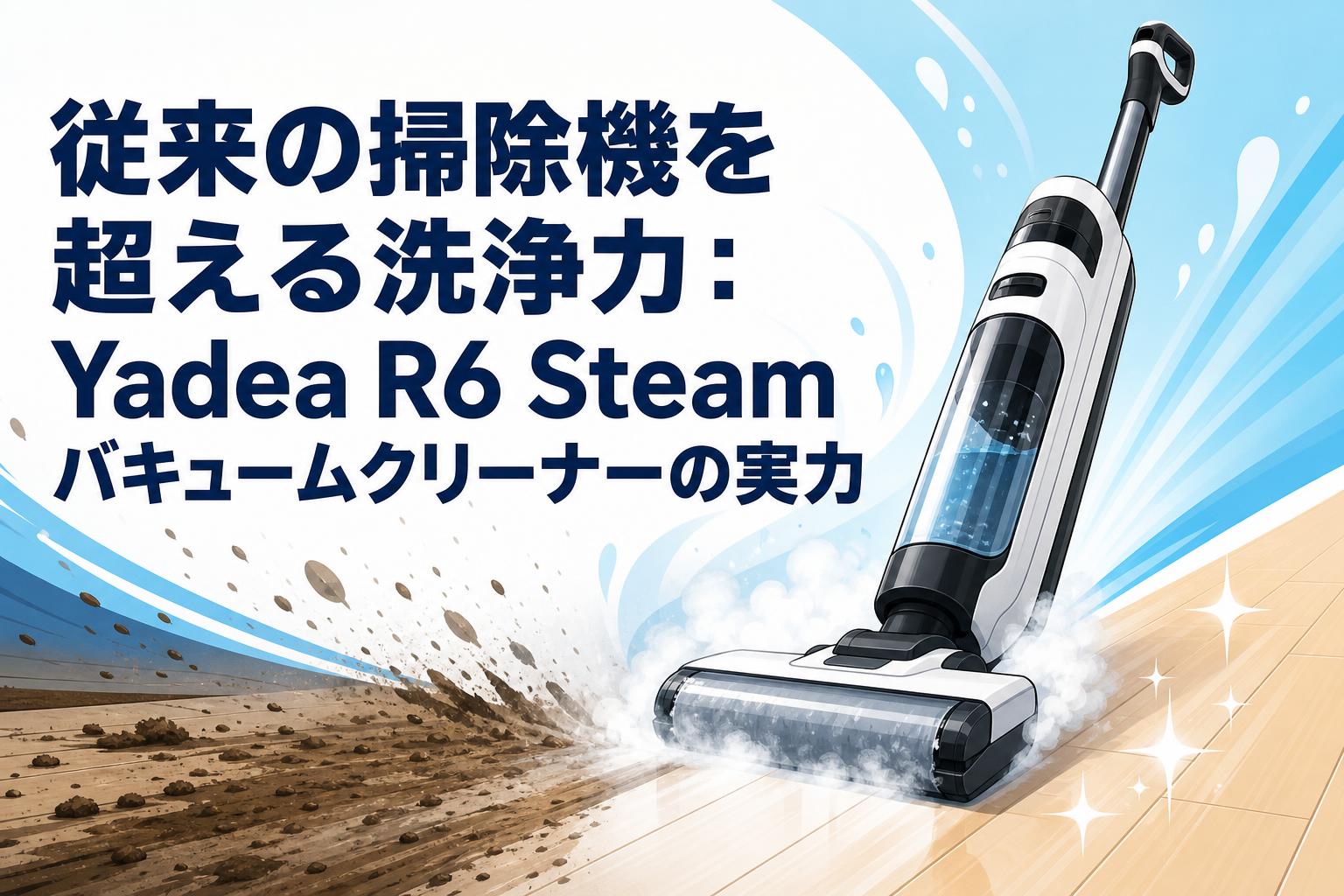 従来の掃除機を超える洗浄力：Yadea R6 Steamバキュームクリーナーの実力