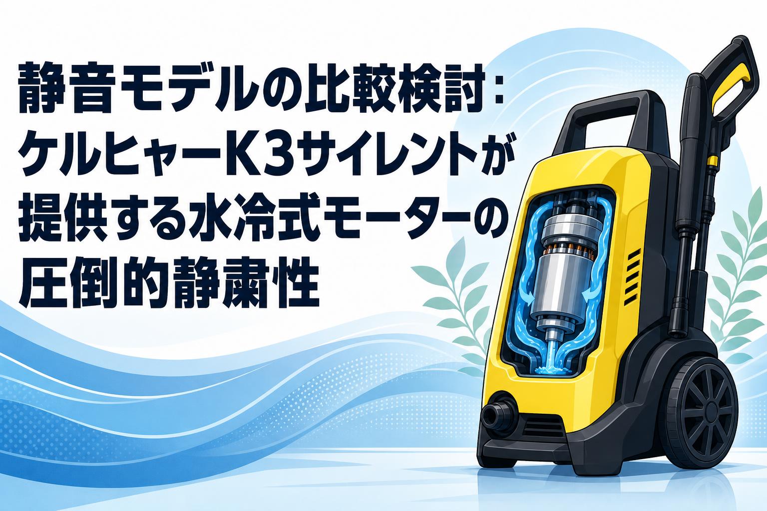 静音モデルの比較検討：ケルヒャーK3サイレントが提供する水冷式モーターの圧倒的静粛性