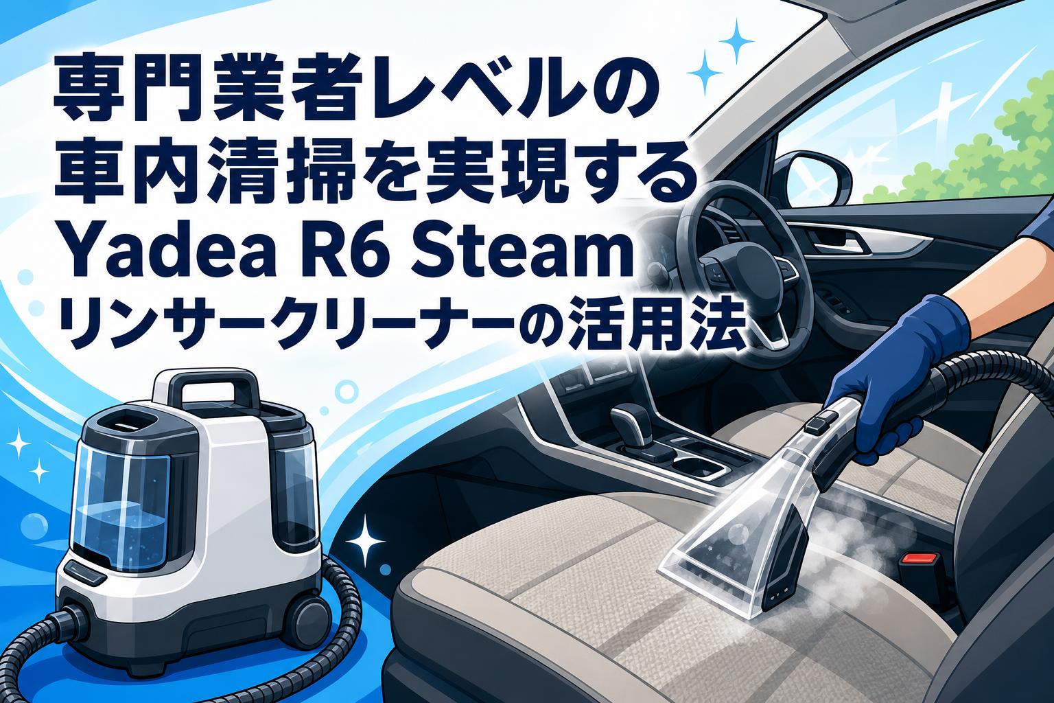 専門業者レベルの車内清掃を実現するYadea R6 Steamリンサークリーナーの活用法