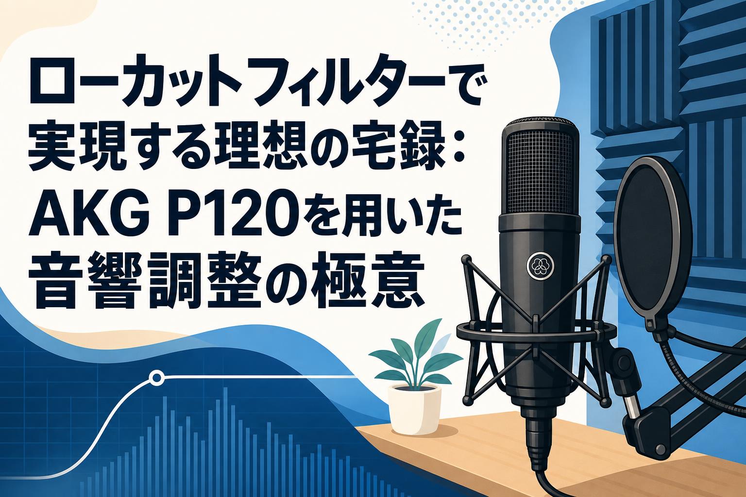 ローカットフィルターで実現する理想の宅録：AKG P120を用いた音響調整の極意